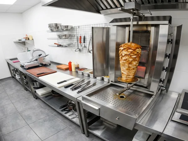 معدات محل شاورما كاملة - تجهيزات مطعم شاورما